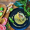 Green Mole Mexican Dish